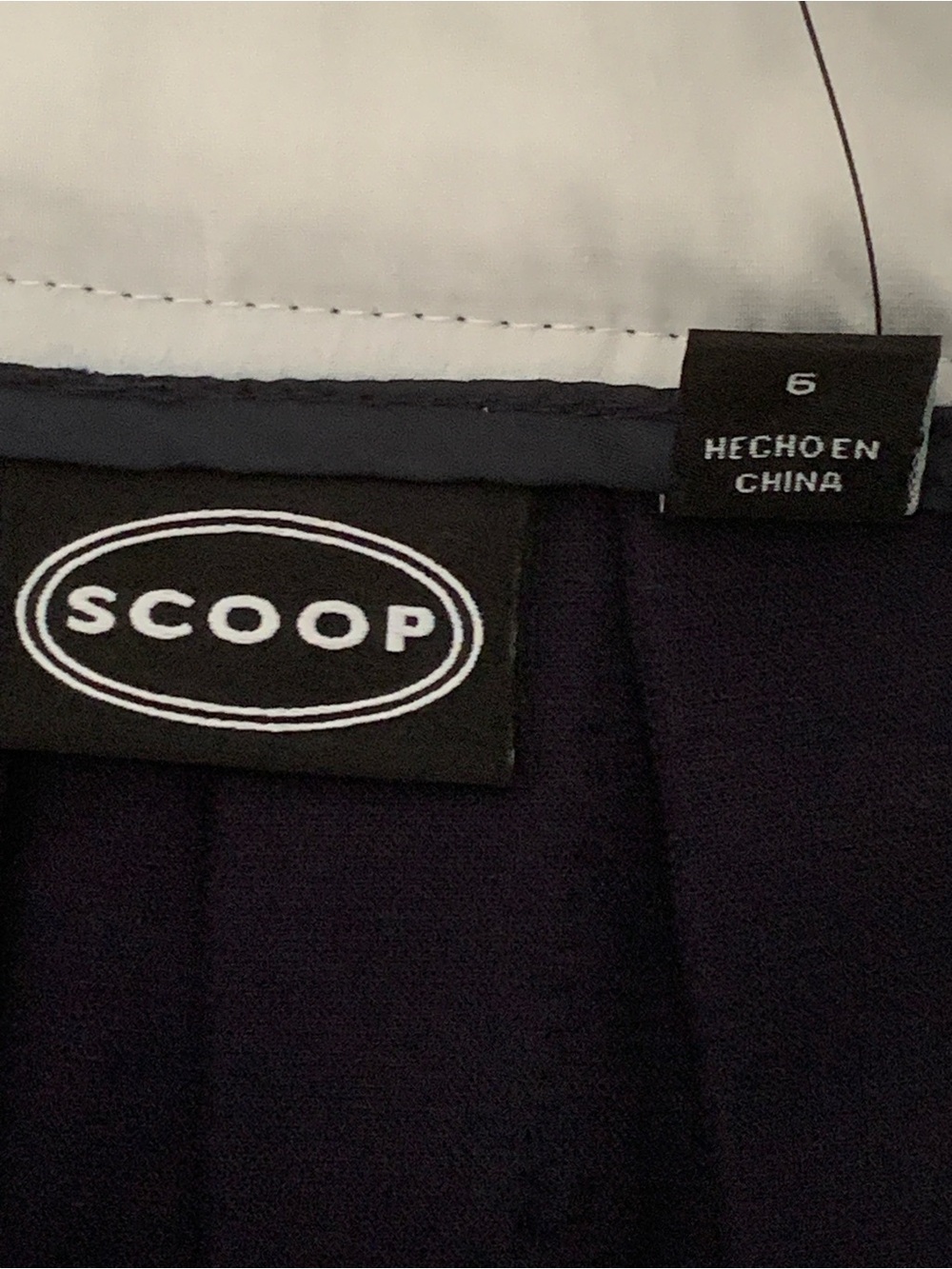 NWT Scoop Double Waistband Mini Skirt Size 6 Carbon Navy Parsnip Pleated - Picture 3 of 9